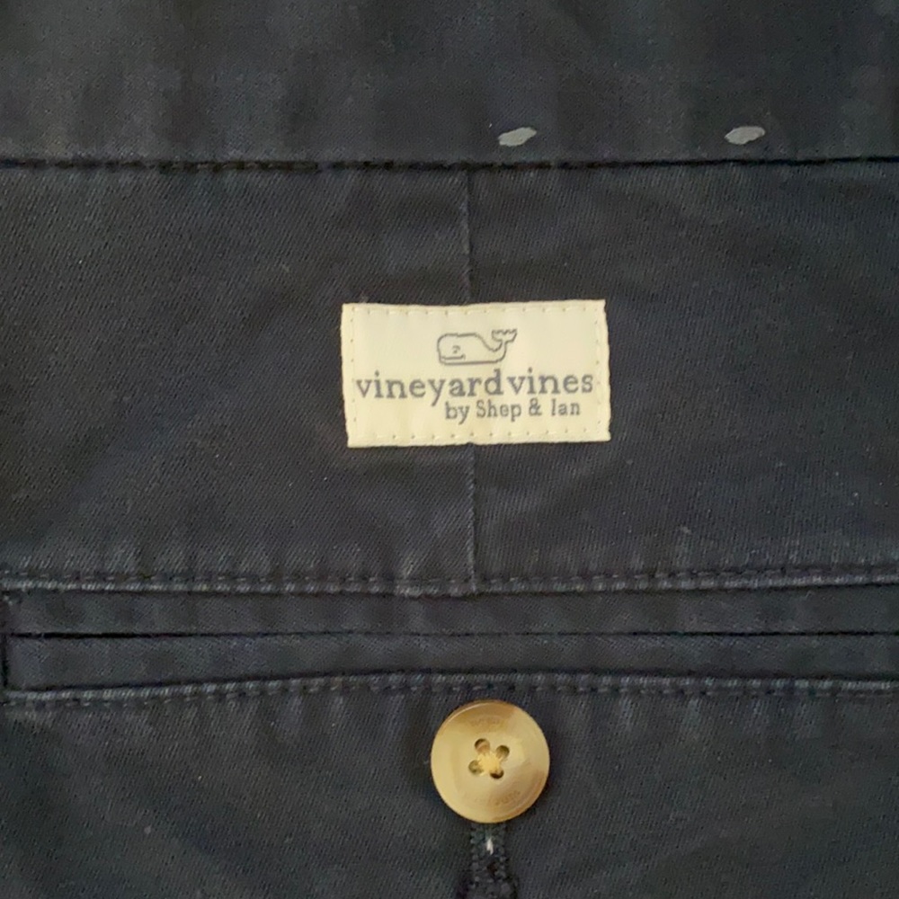 vineyard vines shorts navy flat front